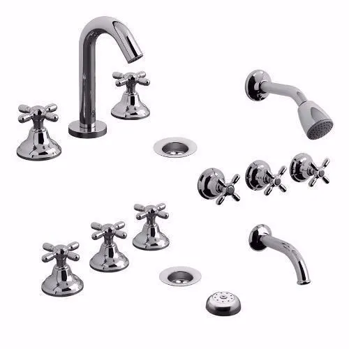 comprar Grifería De Baño Ducha Lavatorio Y Bide Fv Newport Cromo