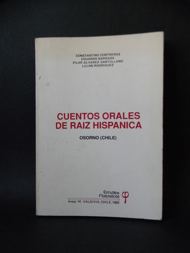 Cuentos Orales Raíz Hispánica Osorno C. Contreras Barraza