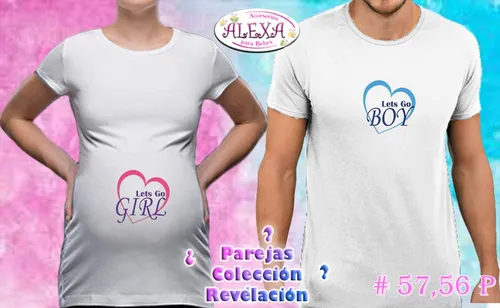 Playeras embarazo pareja sale