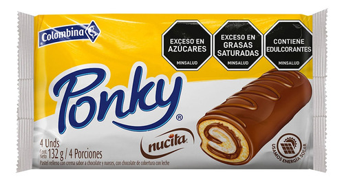 Ponque Ponky Nucita X8 - g a $57