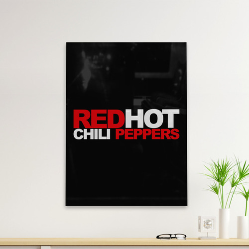 Cuadro Deco Red Hot Chili Peppers Text (d0764 Boleto.store)