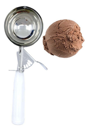 Cuchara Para Bolas De Helado Grande Blanco Profesional Acero