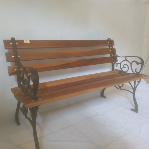 Banco De Jardim Frances 7 Réguas 120 Cm Madeira De Lei