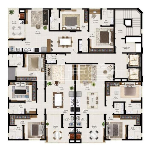 Imagem 15 de 15 de Ocean Cay - 2 Suites Pereque Porto Belo - 4286
