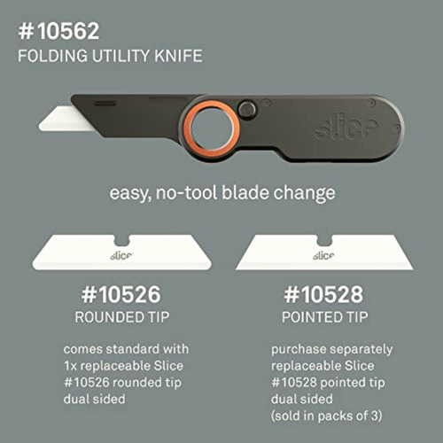 Slice 10562 Cuchillo De Utilidad Plegable, Hoja De Cerámica