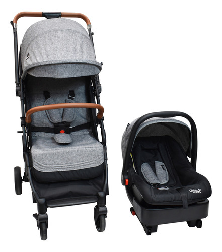 Carriola Vicka Travel System Lifestyle By Infanti Reversible Color Gris Chasis Negro