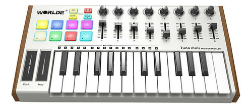 Controlador De Teclado Midi Usb Mini Tuna World