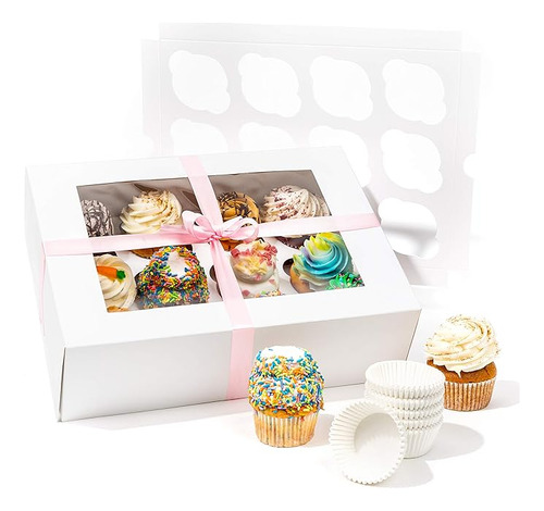 Cajas Para Cupcakes Y Pasteles Cajas Pasteleria Con Soporte