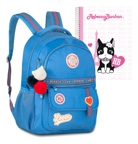 Mochila Feminina Escolar Rebecca Bonbon Squeeze E Marmita Rb