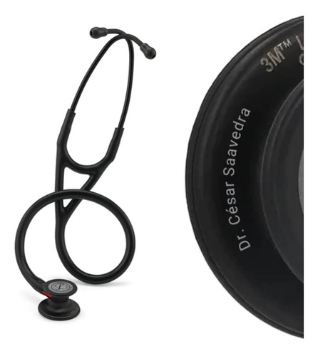 Fonendo Littmann Cardiology Iv Negro 6200 +grabado Láser