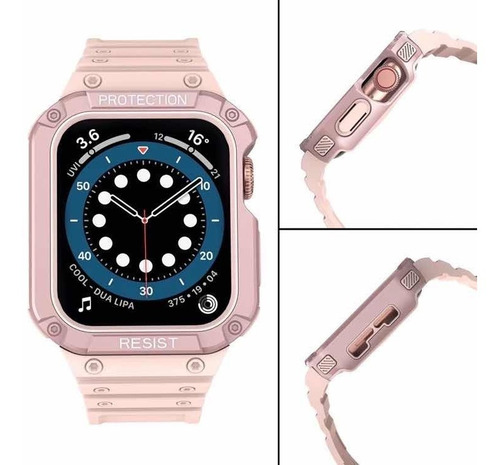 Imagen 2 de 3 de Correa Para Apple Watch Serie 7 Con Carcasa