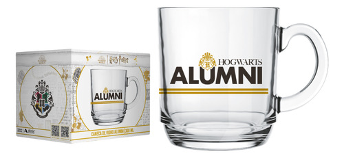 Caneca Harry Potter Alumni 300ml Aluno De Hogwarts Licenciada