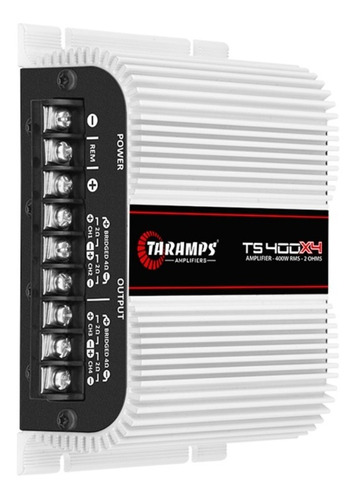 Imagem 1 de 5 de Taramps Ts400 X4 Amplificador Digital 400w Mono Estereo