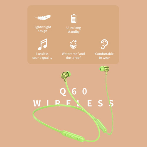 Auriculares Inalámbricos Bluetooth Para Colgar En El Verde