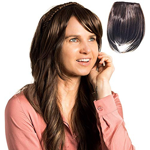 Madison Braids Women's Long Bangs Hair Extension - C6nmu