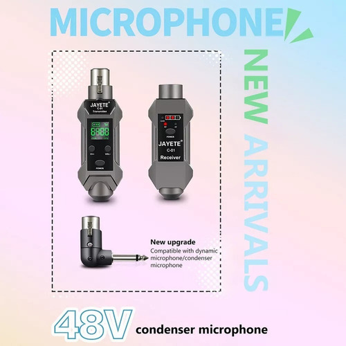 Para Sistema Receptor Transmissor De Microfone Sem Fio Uhf