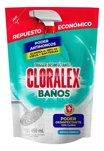 Cloralex Baños Antihongos Pouche Brisa Fresca 450ml