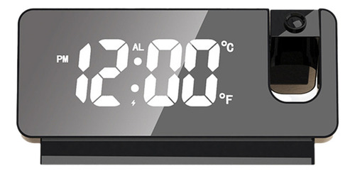Despertador Digital De Proyección Led Con Temperatura Y Fech