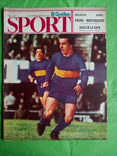 El Grafico Sport 7 Marzo 1965 Menendez Y Silveira Boca  