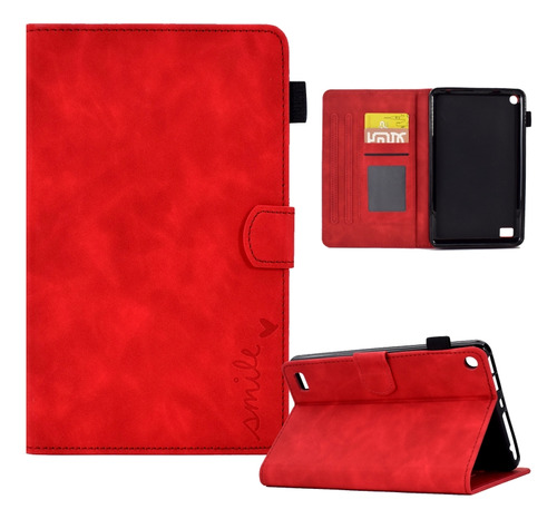 Funda De Piel Para Tableta Amazon Kindle Fire 7 2019/2017/20