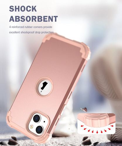 Funda Para iPhone 14/pro/14plus/14pro Max 360 Uso Rudo 3en1