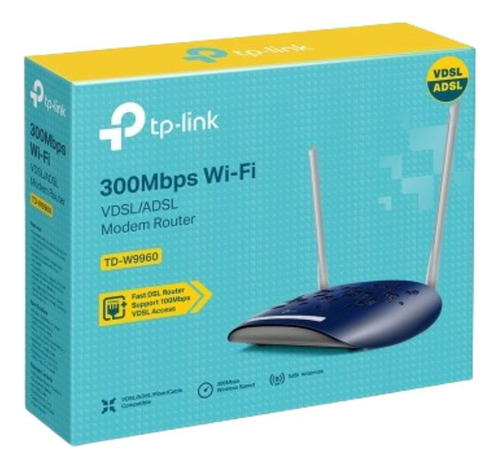 Modem Router Tp-link Td-w9960 300mbps Adsl/vdsl/fibra/cable