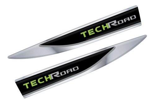 Par Adesivo Compatível Aplique Duster Techroad Resinado F139