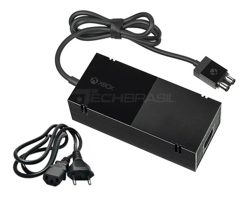 Imagem 1 de 10 de Fonte Xbox One Fat Original Microsoft 110v + Cabo De Energia