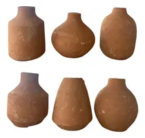 Comprar 6 Jarrones De Barro 15cm Centros De Mesa Decorativos