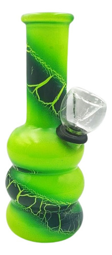 Mini Bong Verde De Vidrio 12cm