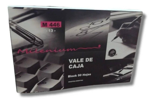 Vale De Caja Milenium Block 50 Hojas Chico Pack X 3 Grande