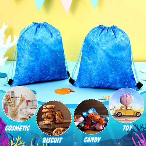 Bolsas De Regalo Temáticas Olas Océano Mochila Azul Marino