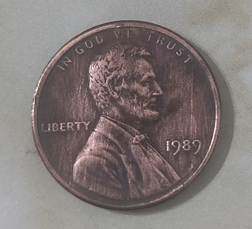 Moneda 1 Centavo De Dólar (1989) Estados Unidos