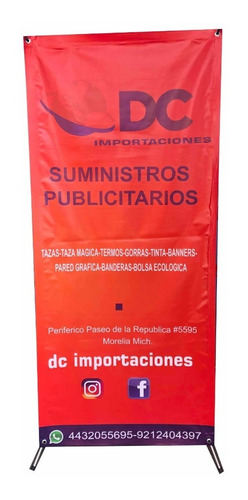 Imagen 3 de 3 de Porta Banner Display Reforzado De 60x160