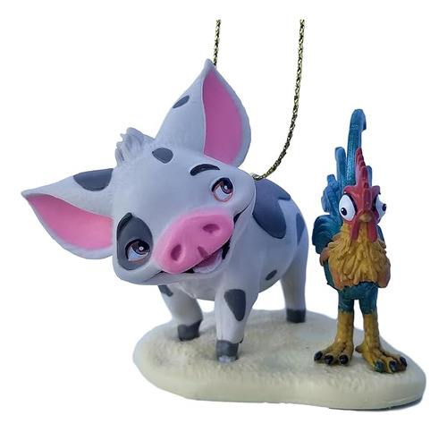 And Heihei Moana Figura De Cerdo Y Gallo Adorno Navideño Par