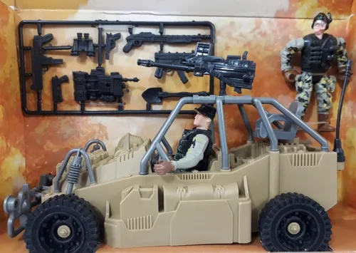 Set Combat Force Combat Gear 2 Soldados Articulados C Armas