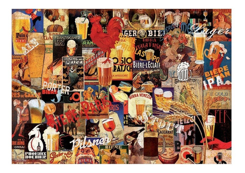 Puzzle Rompecabeza 1000 Pzs Collage De Cervezas Educa 17970