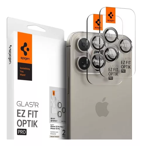 2X For iPhone 15 Pro Max 14 13 12 3D Protector de lente cámara de vidrio  templad
