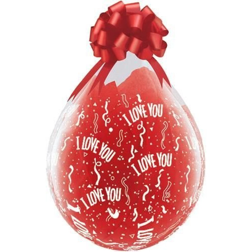 Love You-a-round Qualatex 18  Claro Globo 25  Relleno Aire