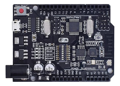 Placa Compatible Para Arduino Uno R3 + Wifi Esp8266 32mb