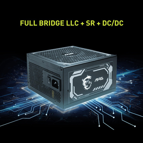 Fuente De Alimentación Msi Mag A1000gl Pcie 5 1000w 80 Plus