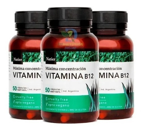 Natier Combo X 3 Vitamina B 12