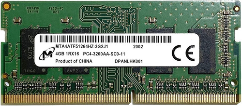 Memoria RAM color verde 4GB 1 Micron MTA4ATF51264HZ-3G2J1