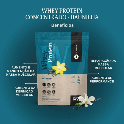 Whey Protein Concentrado Housewhey Sabor Baunilha 900g