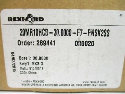 Rexnord 289441 20mr10hcb-30.0000-f7-pnsk2ss 30.0000 Nsm Mgg