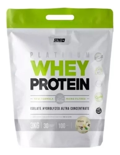Whey Protein 3 Kg - Star Nutrition - Proteina Sabor Vainilla