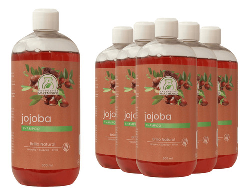  Shampoo Capilar De Jojoba (500ml) 6 Pack