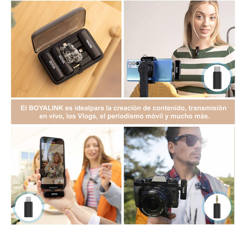 Sistema Micrófonos Inalambricos Lavalier Boyalink Todo En Un