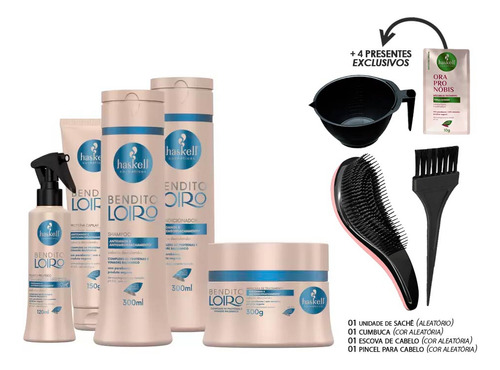 Kit Haskell Bendito Loiro Completo 300ml +kit Presente