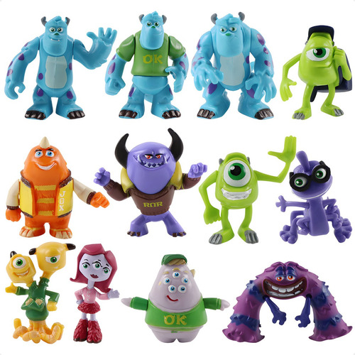 12 Piezas Monsters, Inc. - Pixar - Disney Juguete Regalo